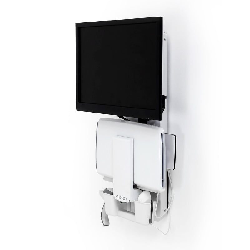 Ergotron StyleView Sit-Stand Vertical Lift Patient Room White 61-080-062