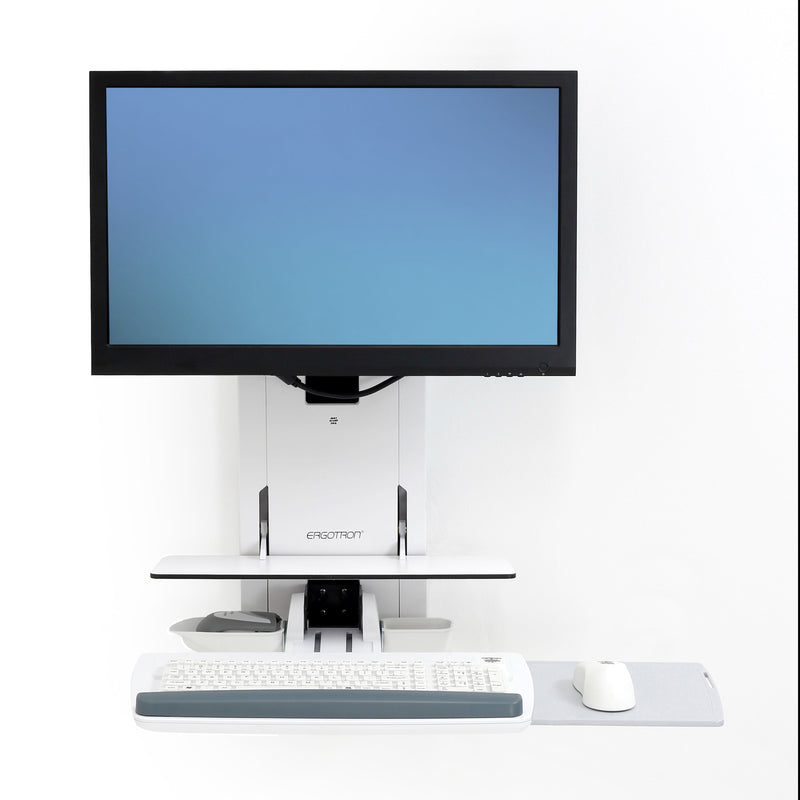 Ergotron StyleView Sit-Stand Vertical Lift Patient Room White 61-080-062