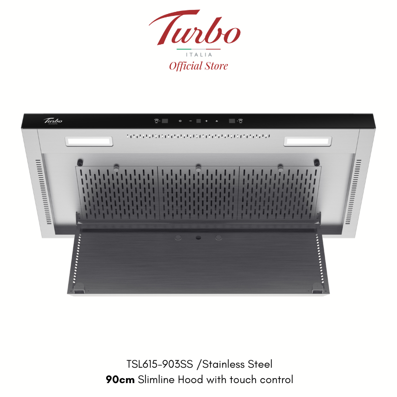 Turbo Italia TSL615-903 Series 90cm Slimline Hood