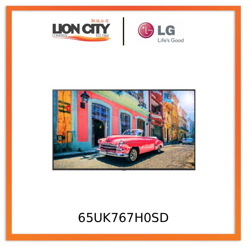 LG 65UK767H0SD/75UK767H0SD 65 Inch QNED Smart TV With Pro:Centric Hospitality Display Features