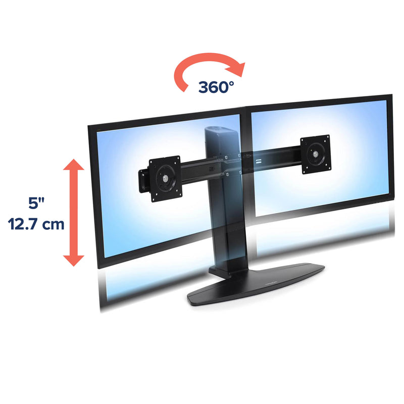 Ergotron Neo-Flex Dual LCD Monitor Lift Stand 33-396-085