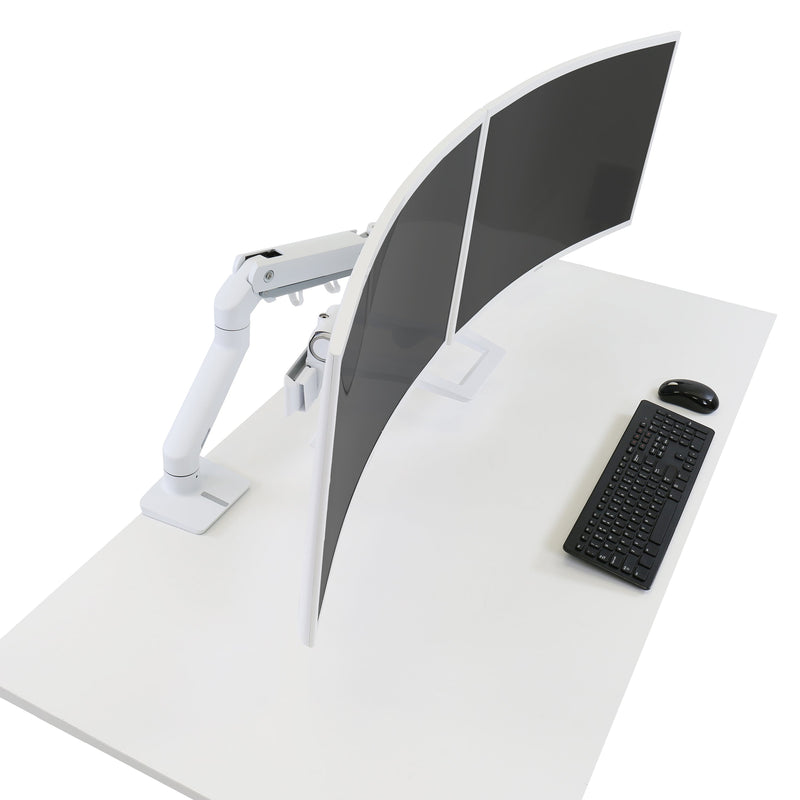 Ergotron HX Dual Monitor Desk Arm White 45-476-216