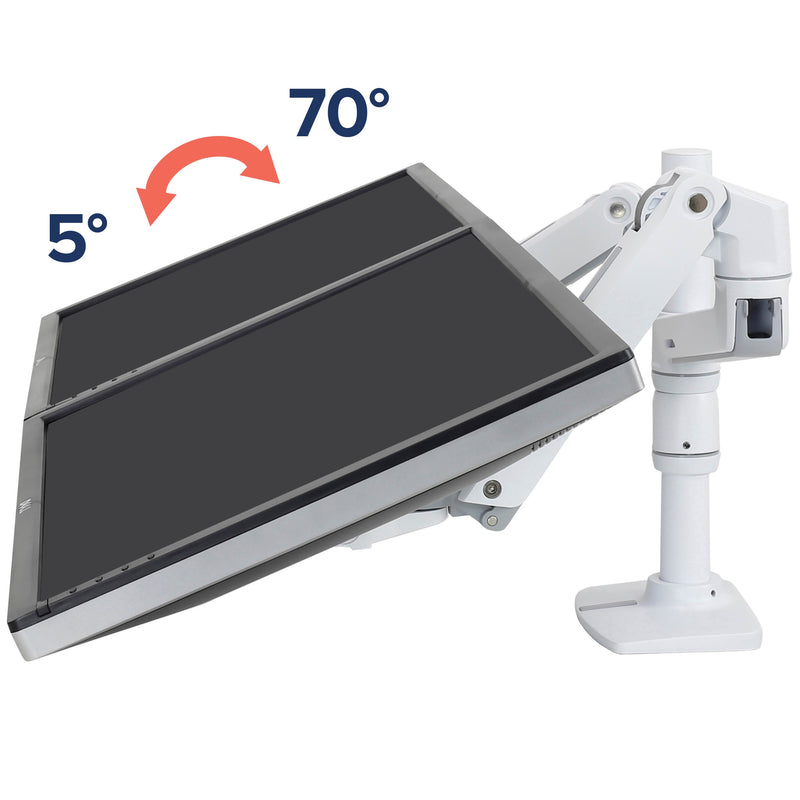 Ergotron LX Dual Stacking Arm White 45-492-216