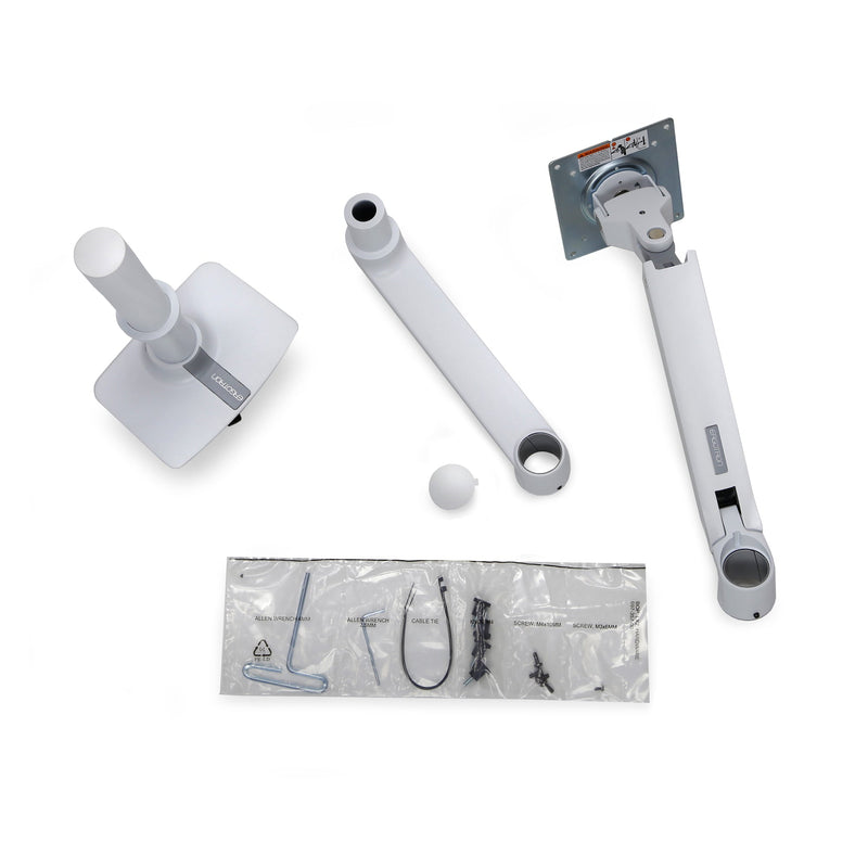 Ergotron LX Desk Monitor Arm Tall Pole White 45-537-216