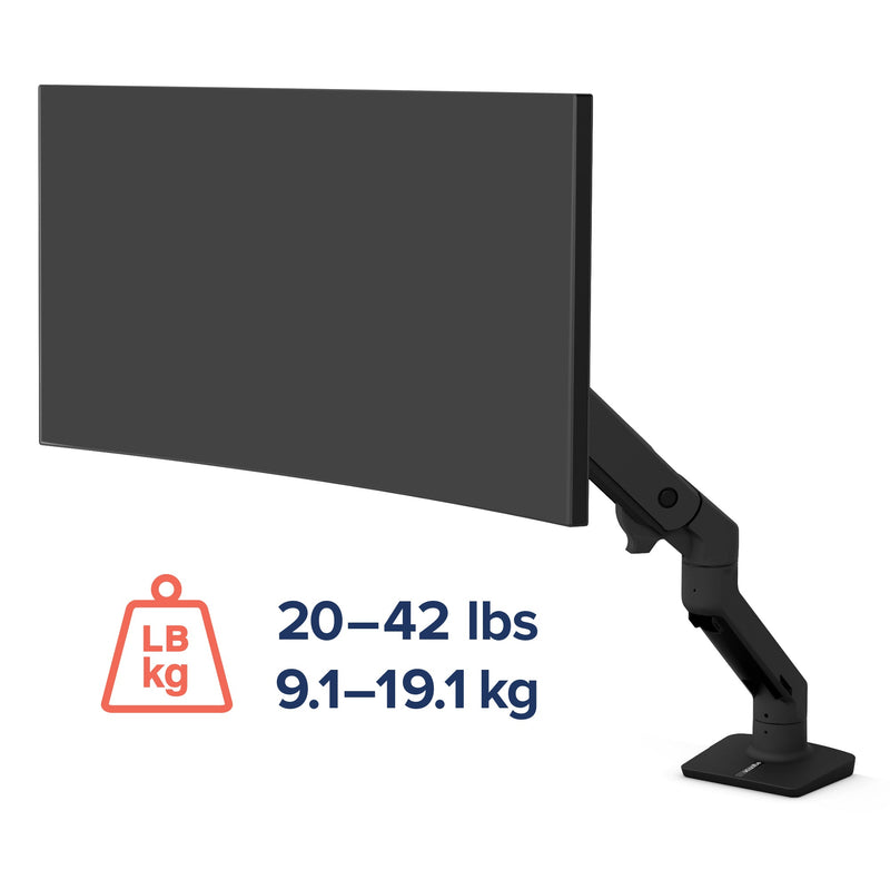 Ergotron HX Desk Monitor Arm Matte Black 45-475-224
