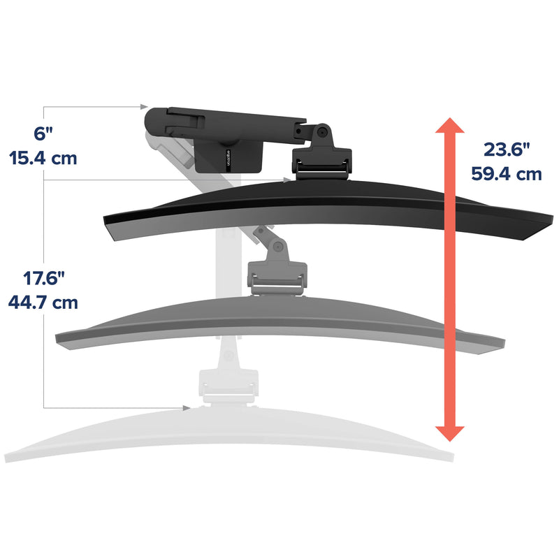 Ergotron HX Desk Monitor Arm Matte Black 45-475-224