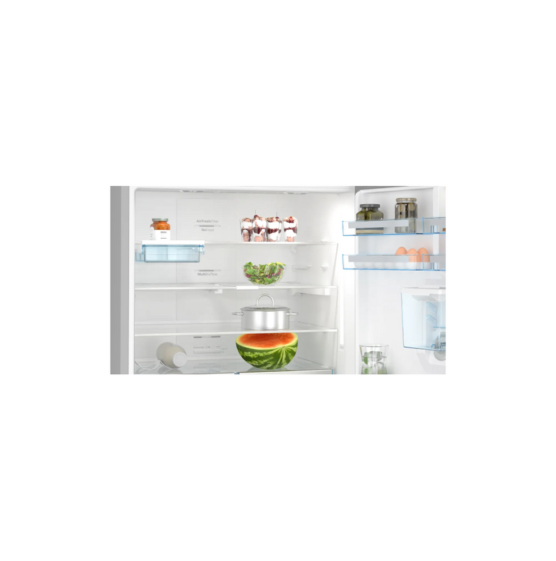 BOSCH KGD86AI31U Series 6 Free-Standing Fridge-Freezer With Freezer At Bottom 186 x 86 cm Brushed Steel (With Anti-Fingerprint)