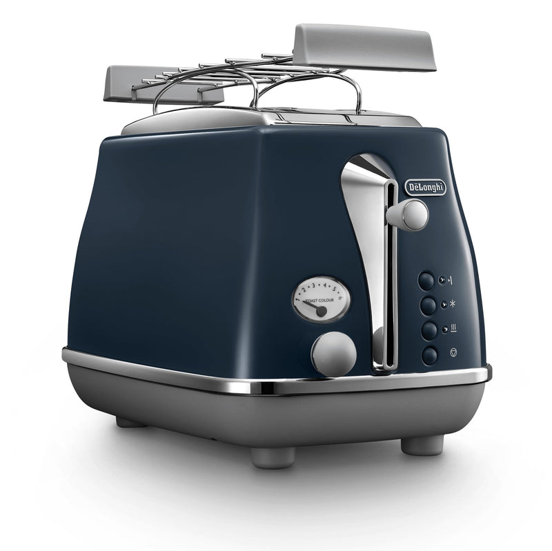 Delonghi CTOC2103.BL 900W 6‑Position Progressive Toaster with Bun Warmer