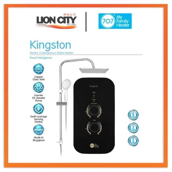 707 Kingston Instant Heater with Rainshower Set