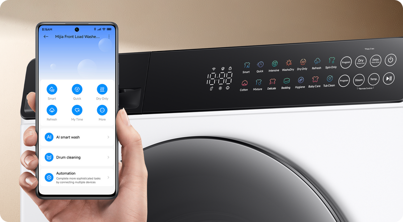 Xiaomi Mijia Front Load Washer Dryer 9kg White WD090MJA08SG