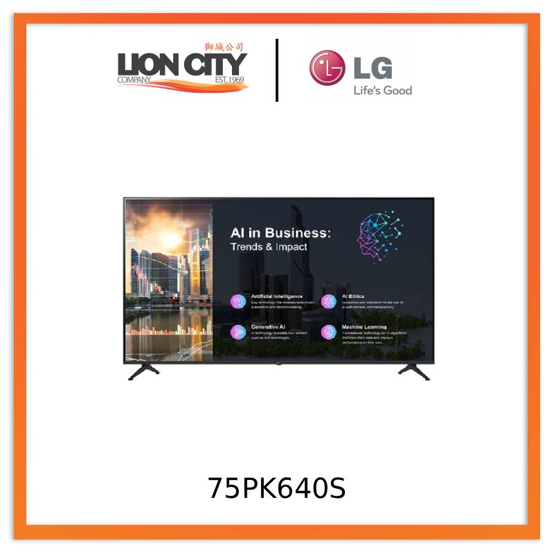 LG 75PK640S 4K UHD TV Signage