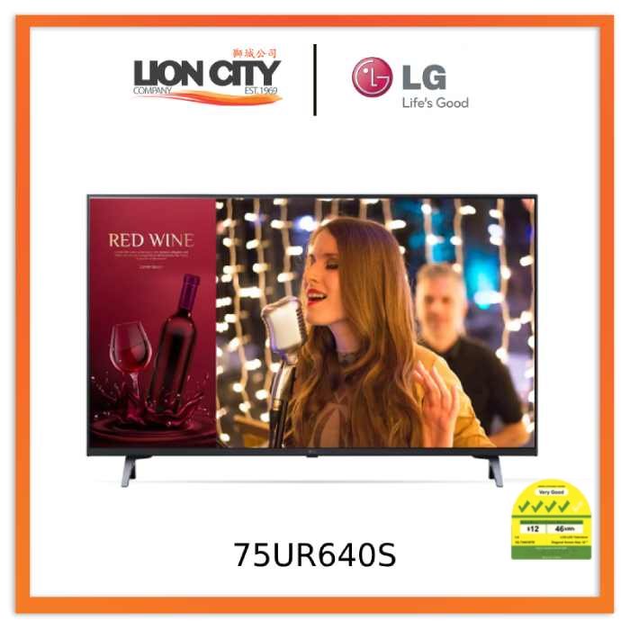 LG 75UR640S 75” UR640S Series UHD Signage TV with Slim Depth, LG Super ...