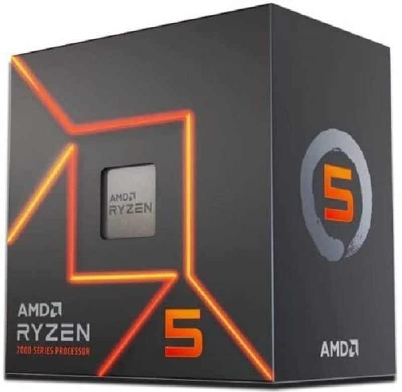AMD Ryzen 5 7600 6-Core 12-Thread AM5 Desktop Processor with Wraith Stealth Cooler