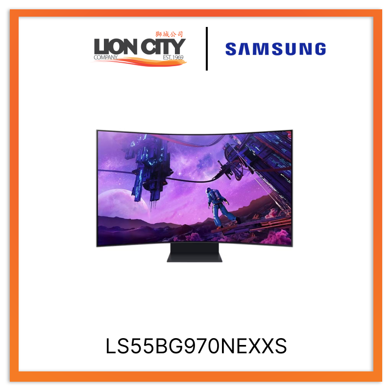 Samsung LS55BG970NEXXS 55" UHD Gaming Screen with 1000R Curvature