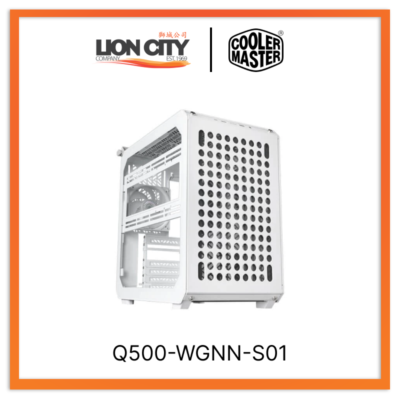 Cooler Master Q500-WGNN-S01 Cm Qube 500 Atx Case With T.G - White