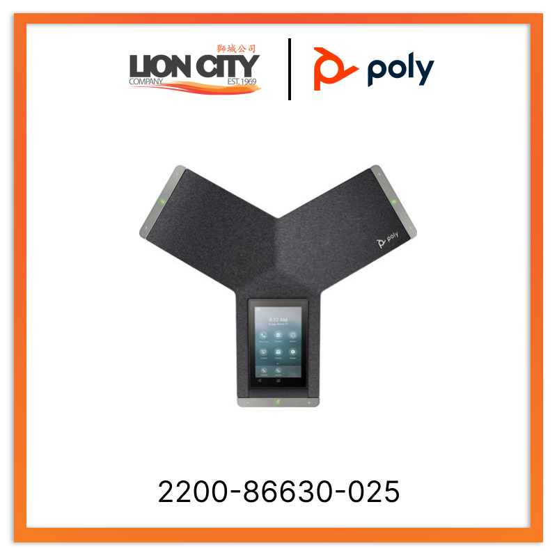 Poly Trio C60 IP conference phone with built-in Wi-Fi, Bluetooth and DECT (for future use) for EEA and ANZ