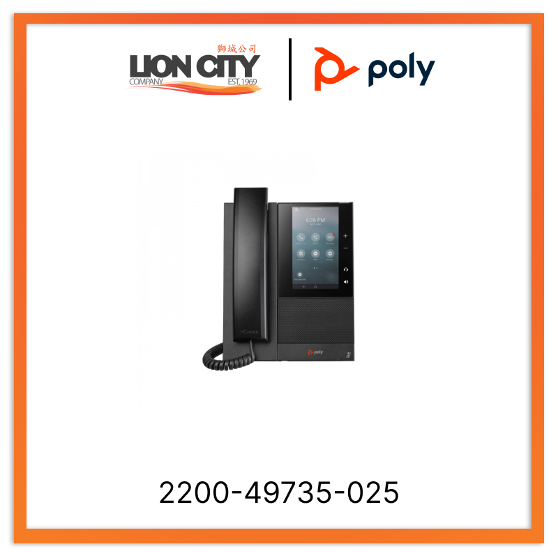 Poly CCX 505 Media Phone with Handset 2200-49735-025