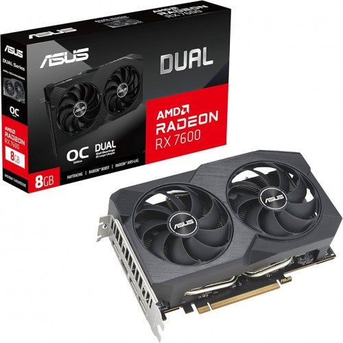 ASUS AMD RX7600 8GB GDDR6 Graphics Card