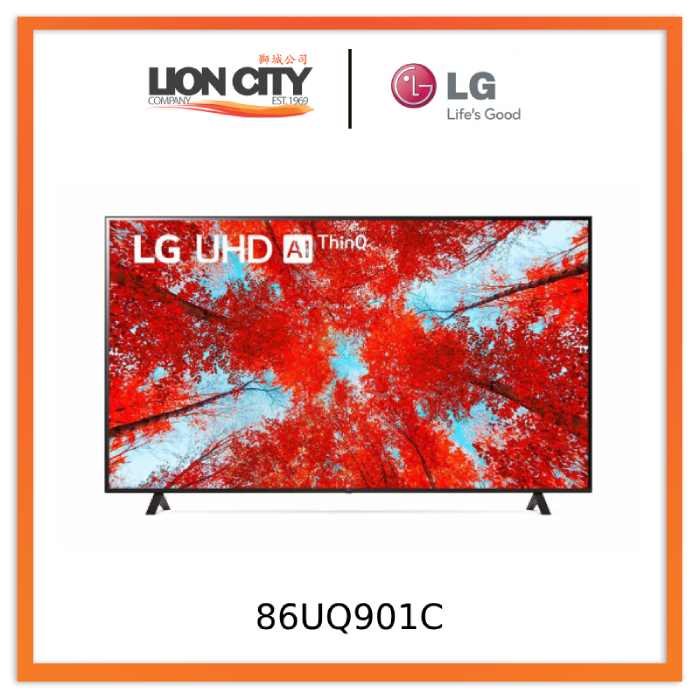 LG 86UQ901C Series, Cinema Screen Design 4K Active HDR webOS22 with ThinQ AI