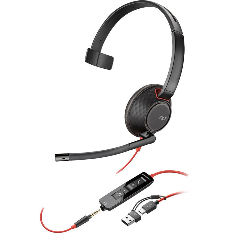 HP Poly Blackwire 5210 Monaural Headset 8X230AA