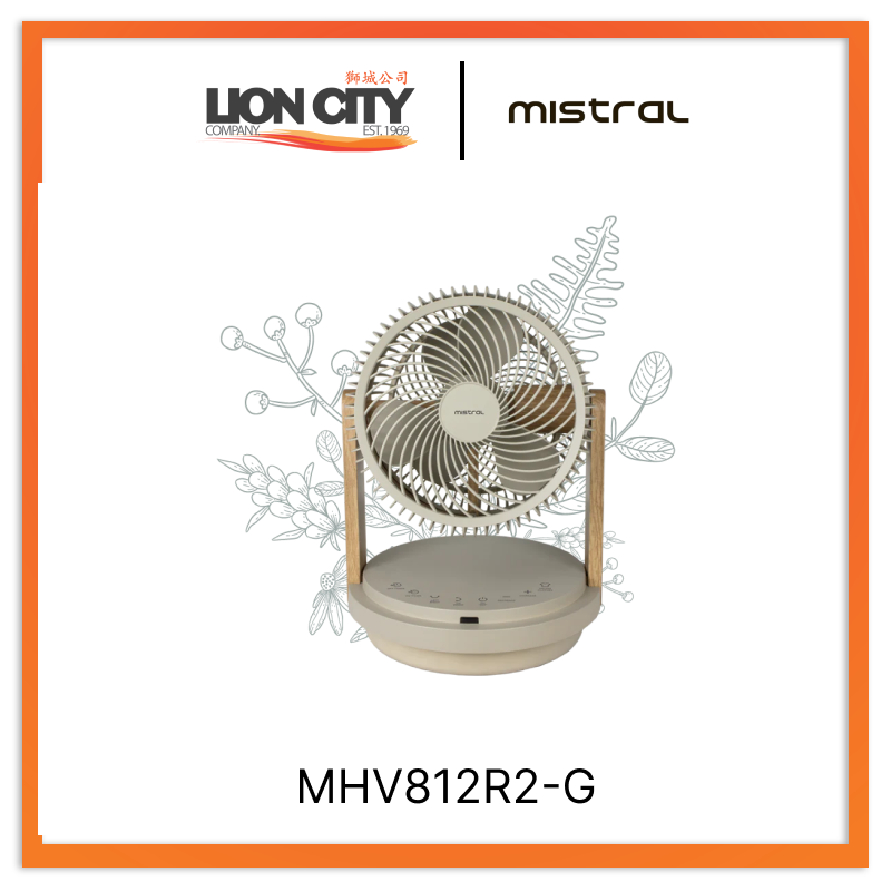 MISTRAL MHV812R2-G 8" DC High Velocity Fan, DB