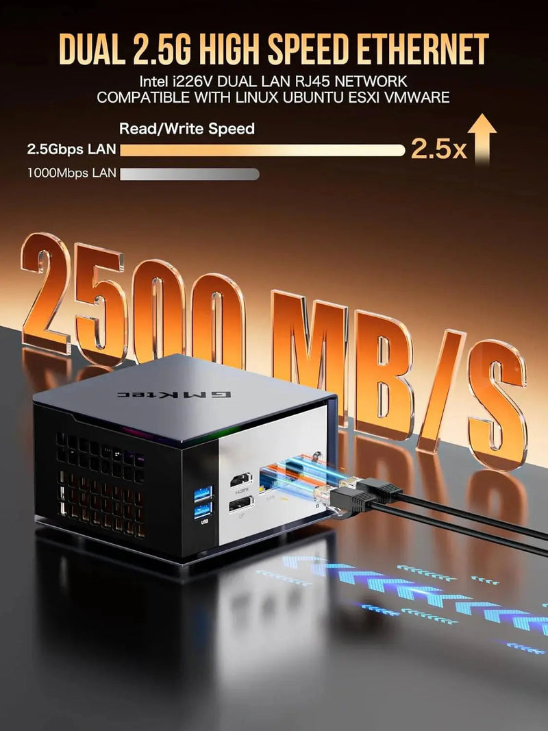GMKtec EVO-X1 AI Mini PC HX 370 32GB 1TB SSD Black