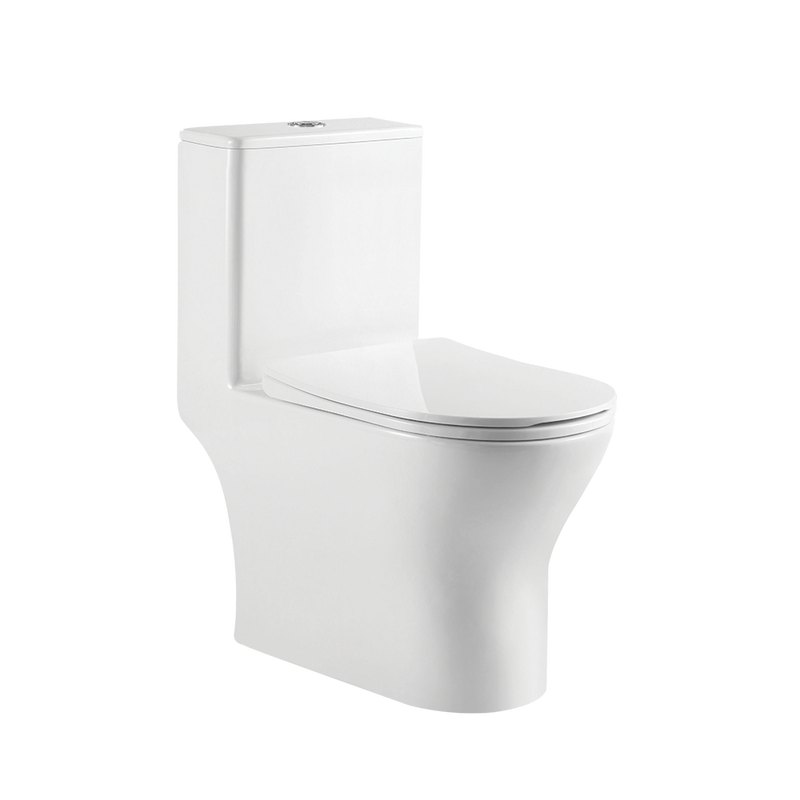 Rubine PF-106P07 One-Piece Toilet White