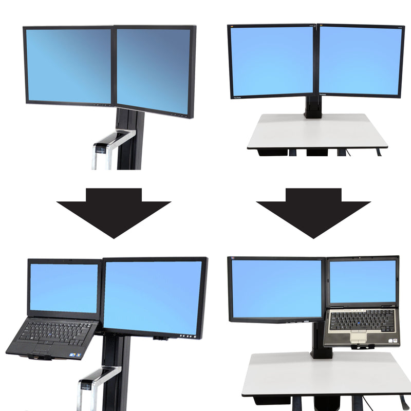 Ergotron WorkFit Dual to LCD & Laptop Conversion Kit 97-617