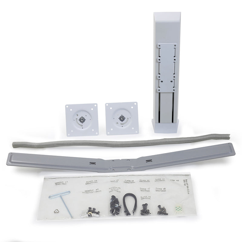 Ergotron WorkFit Dual Monitor Kit White 97-934-062