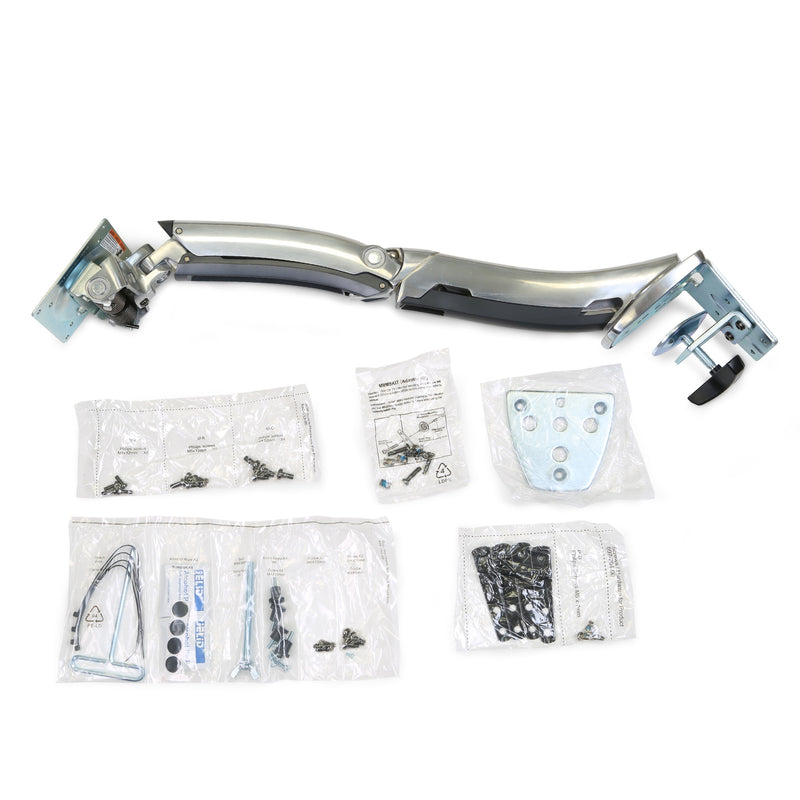 Ergotron MX Desk Heavy Monitor Mount Polished Aluminum 45-214-026
