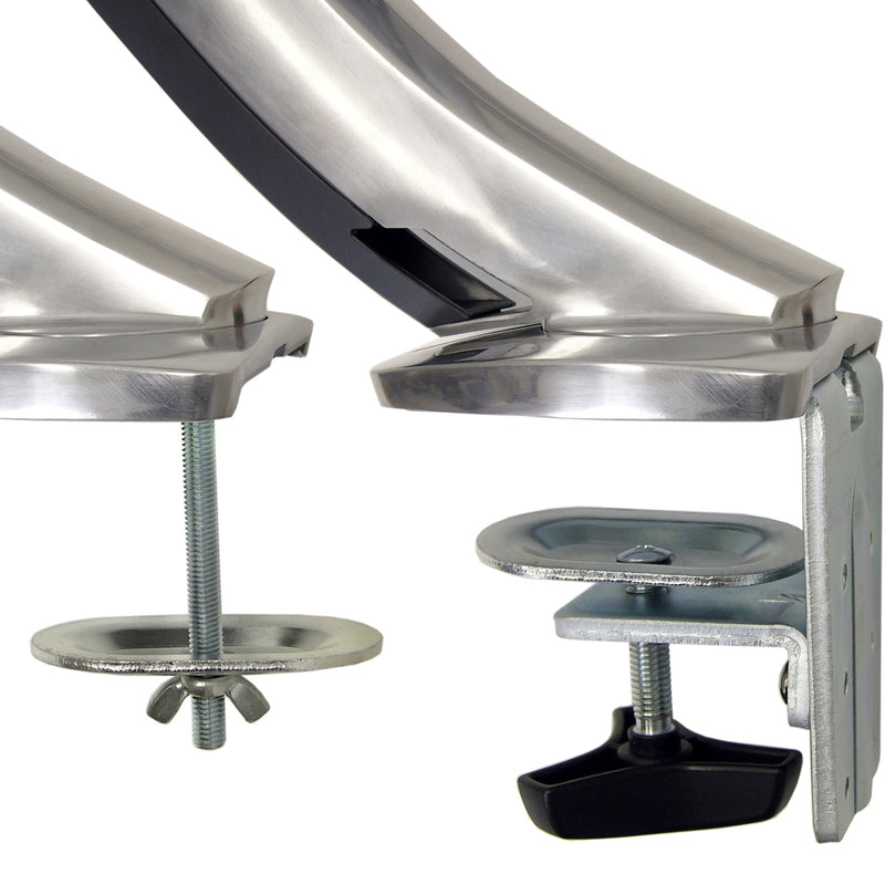 Ergotron MX Desk Heavy Monitor Mount Polished Aluminum 45-214-026