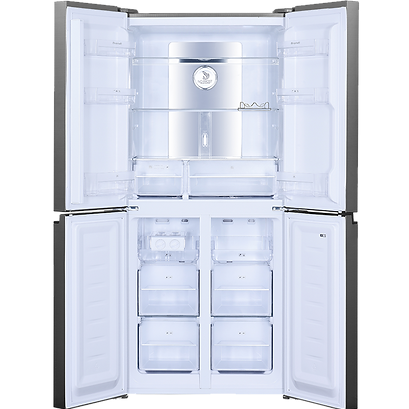 Brandt BFM873NXA 421L 4-Door French Door Fridge Inverter Compressor Inox