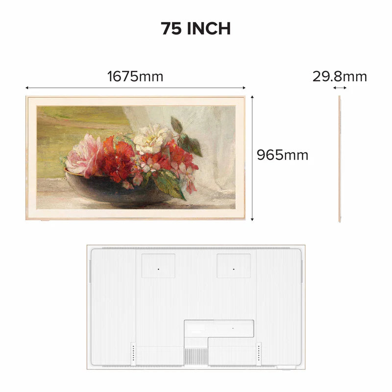 TCL A300 Pro 55"/75" B&O Sound System Nxtframe TV Canvas TV Frame TV 4K QLED TV