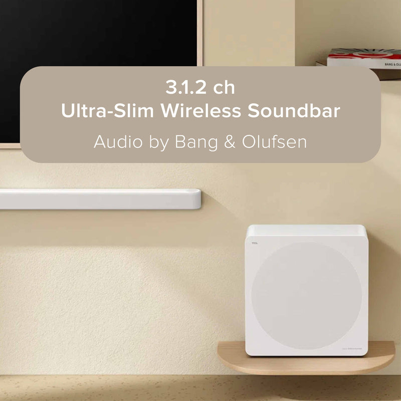 TCL A300 Pro B&O Sound System Nxtframe 4K QLED TV