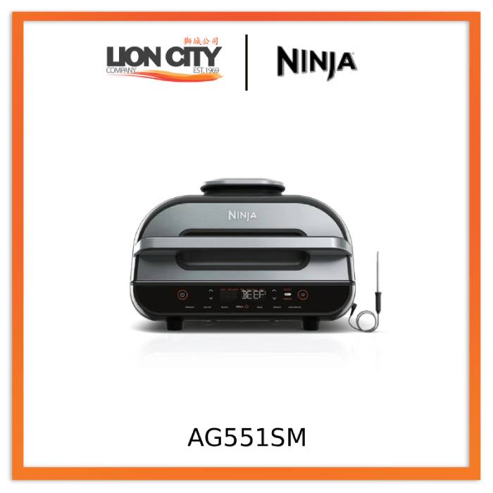 Ninja AG551SM Foodi Smart XL Grill & Air Fryer