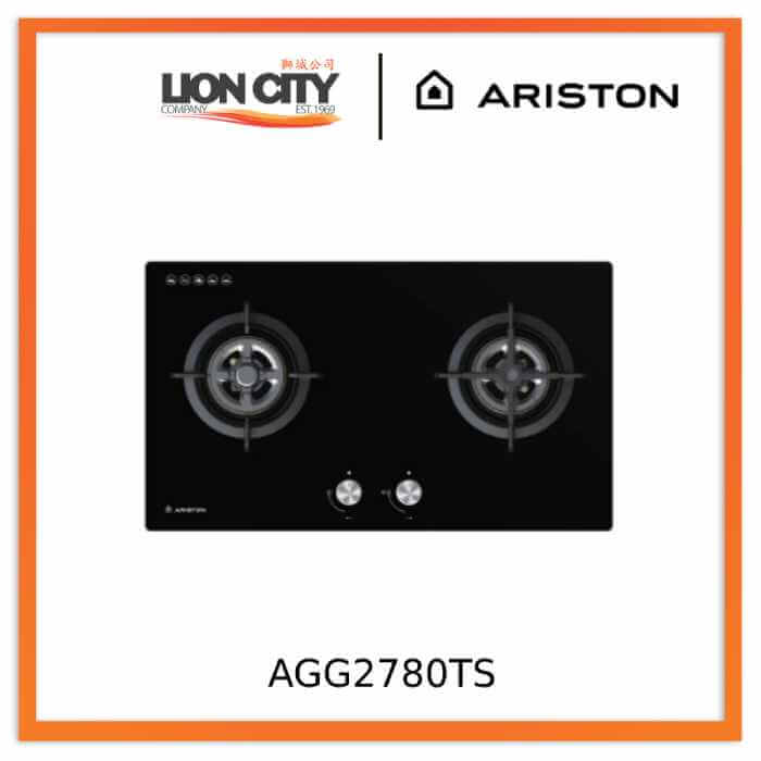 Ariston AGG2780TS  78cm 2-Burners Gas Hob (Town Gas)