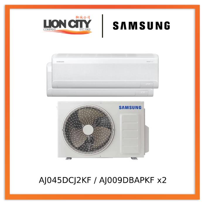 AJ045DCJ2KF / AJ009DBAPKF x2 Windfree System 2 Aircon (9k X2)