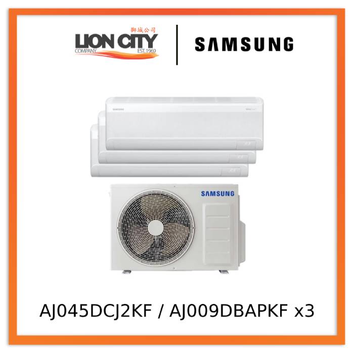 Samsung AJ045DCJ2KF / AJ009DBAPKF x3 Windfree System 3 Aircon (9k X3)
