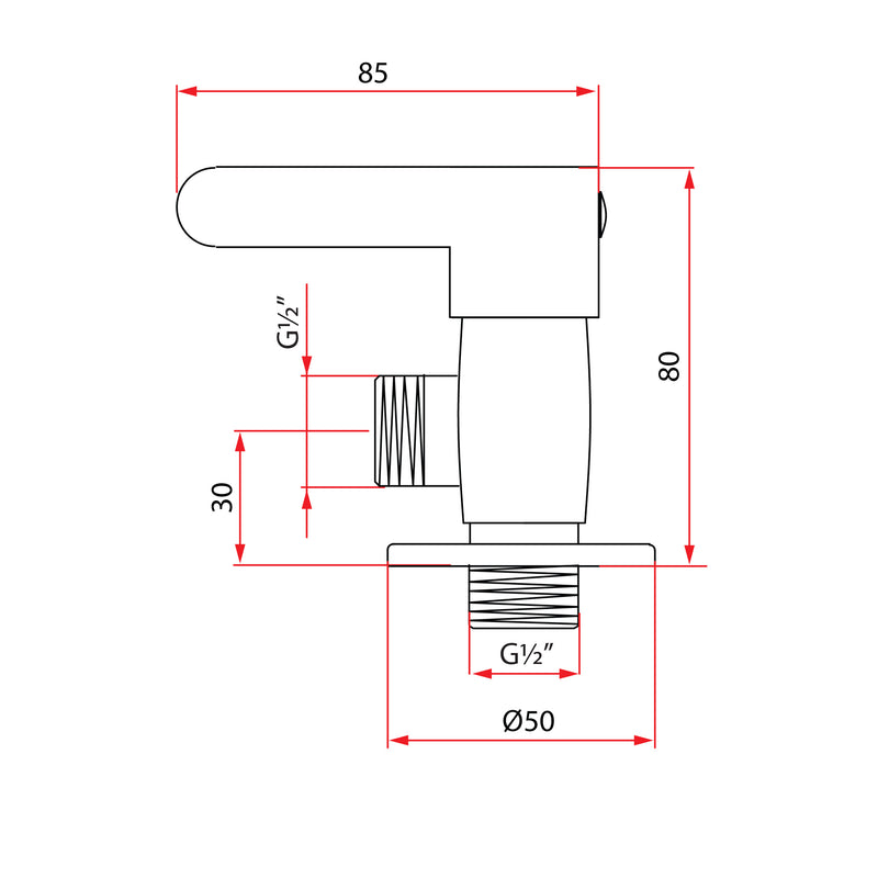 ALTA A91310 Angle Valve Chrome