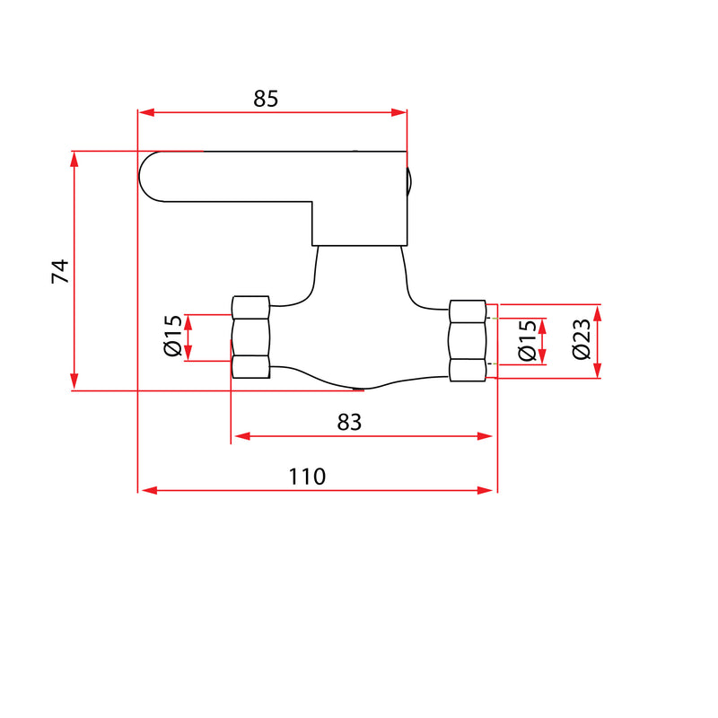 ALTA S91300 Stop Valve Chrome