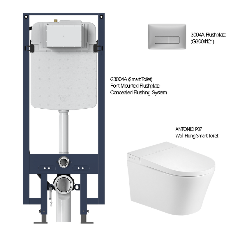 Antonio P07 Wall-Hung Smart Toilet White