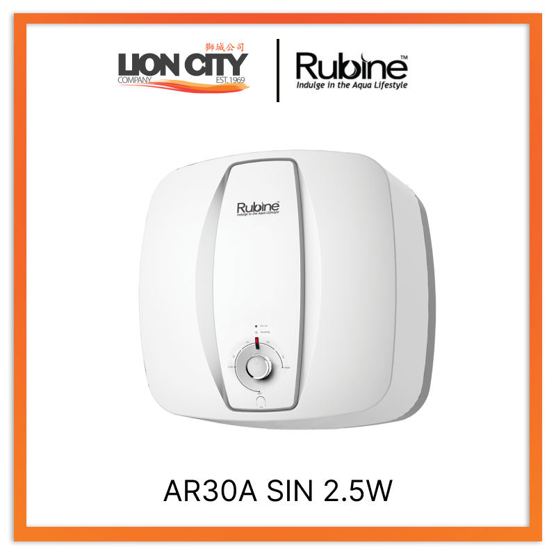 Rubine AR30A SIN 2.5W Electric Storage Water Heater