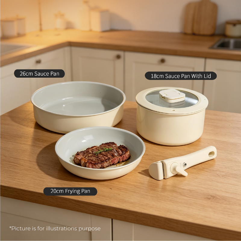 Mayer 5-Piece Ceramic Cookware Set