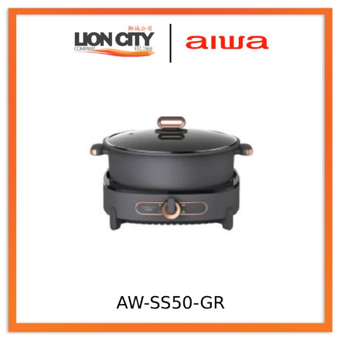 AIWA AW-SS50-GR 5L Single Hotpot