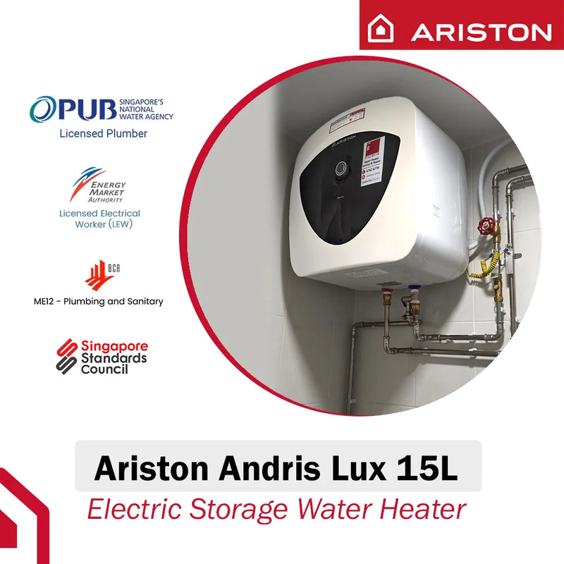 Ariston 15L Storage Water Heater Andris Lux 15