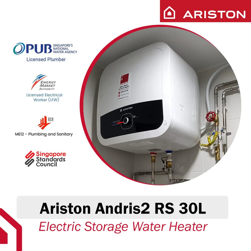 Ariston 30L Storage Water Heater Andris2 RS 30L