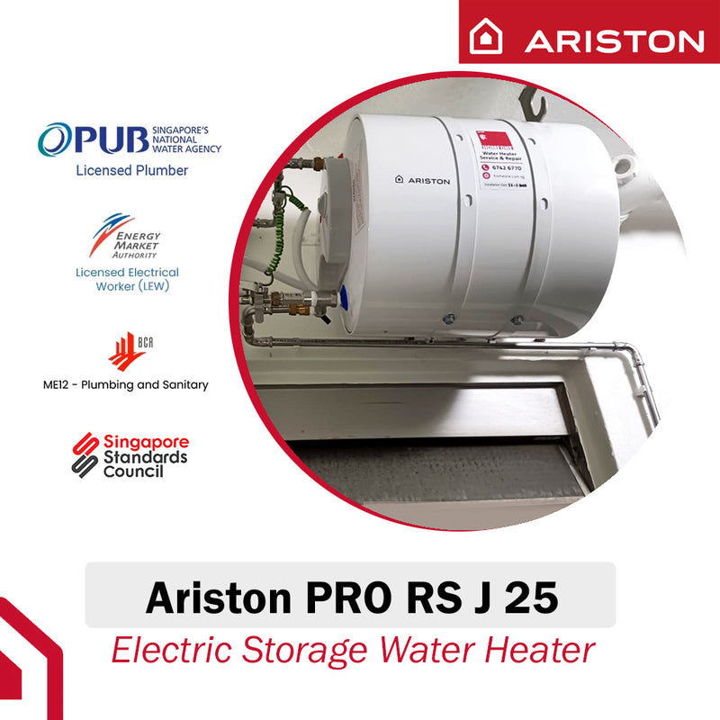 Ariston 25L Storage Water Heater Pro RS J 25 3.0 SIN