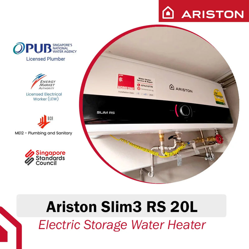 Ariston 20L Storage Water Heater Slim3 RS 20L