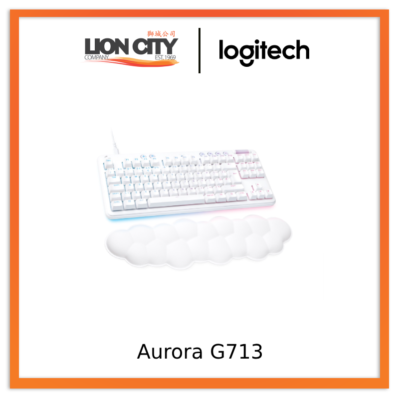 Logitech Aurora G713 Wired Mechanical Gaming Keyboard with LIGHTSYNC RGB Lighting