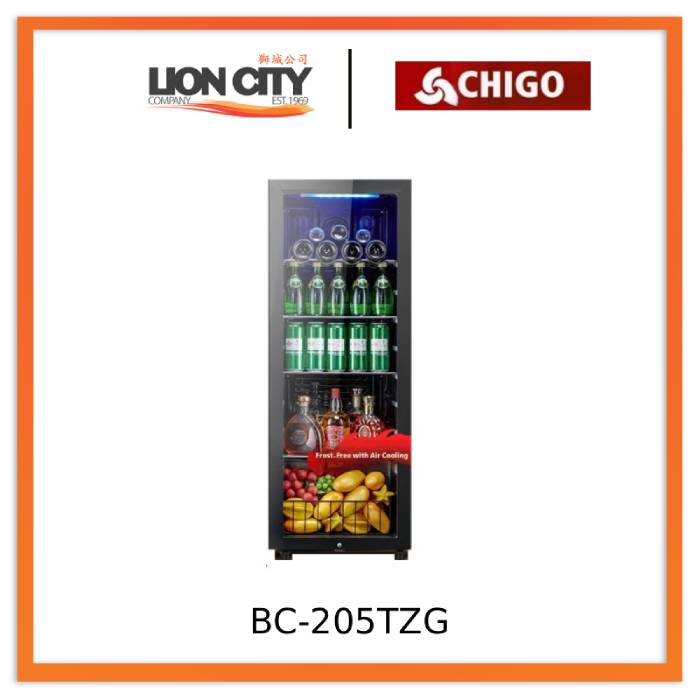 Chigo Ice Bar Compact Beverage Chiller with Transparent Glass Door - Lion City Company
